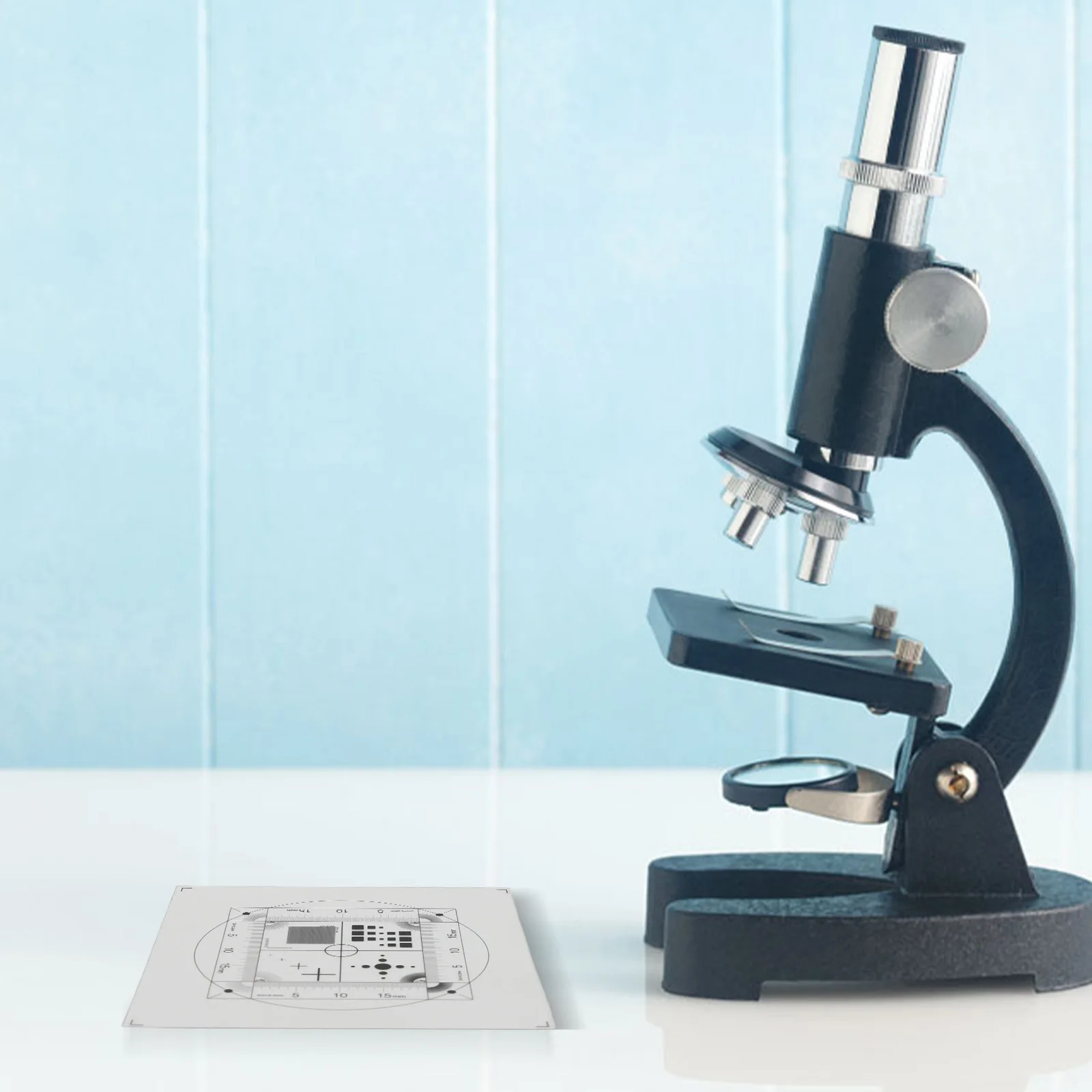 Micrometer Measurement Tool Microscope Calibration Film 45x45mm Calibration Grid Grid Scale Measurement Tool Micrometer