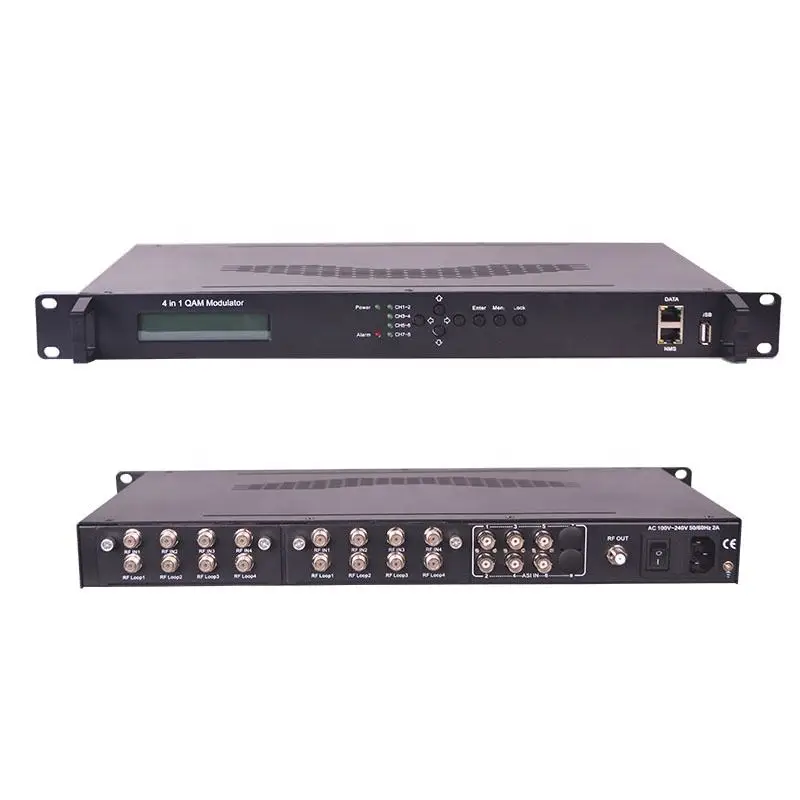 New KUNUOMAGIC CATV Digital Multi-Channel 8/16 FTA DVB-S/S2 DVB-T/DVB-C ISDB-T ATSC Transmodulator Gigabit Ethernet ASI