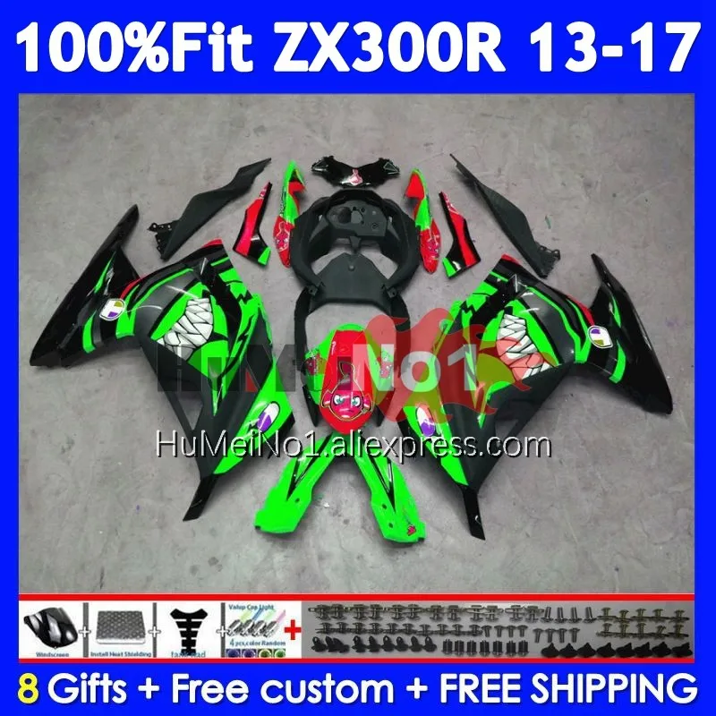 Body For KAWASAKI NINJA Graffiti Hot ZX-300 ZX 300 R 300R 13 14 15 16 17 233No.85 ZX300R ZX300 2013 2014 2015 2016 2017 Fairing