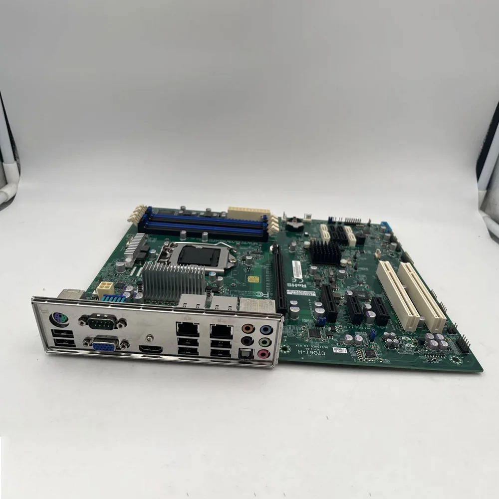 ل Supermicro جزءا لا يتجزأ من سطح المكتب اللوحة LGA1155 2nd الجيل كور i3 i5 i7 سلسلة DDR3-1333MHz C7Q67-H