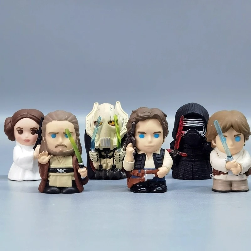 

Starwarses Series Fingerse Puppetse Toy Q Version Cartoon Peripheral Model Toys Desktop Scene Ornaments