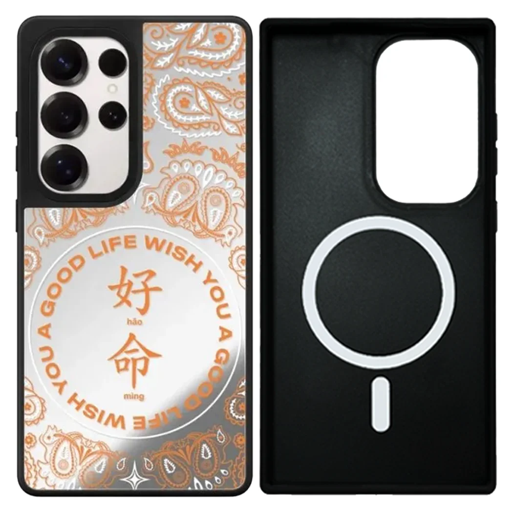 

Creative Characters Mirror / Acrylic Magnetic Case: Compatible with Samsung Galaxy S23 U S24U S25 Ultra S25+ Plus Shell