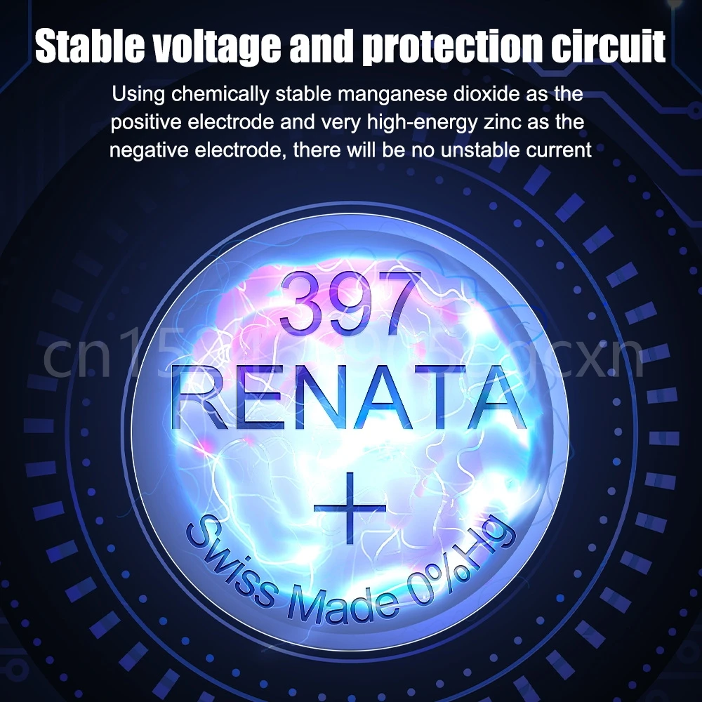 Renata 397 SR726SW AG2 LR726 1.55V Silver Oxide Watch Battery 396A SR726 for Scale Calculator Swiss Made Button Coin Cells
