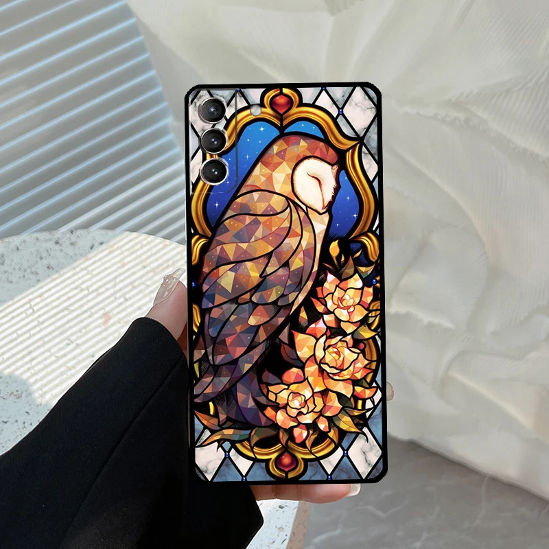 Stained Glass Painting Funda For Samsung Galaxy S22 Ultra S21 FE S20 FE S8 S9 S10 Plus Note 10 20 S23 Ultra Case