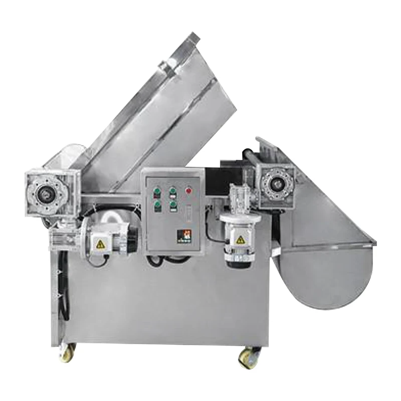 

Stainless Steel Gas Fryer Automatic Snack Frying Machine with Heating Stirring And Flipping for Chips And Food