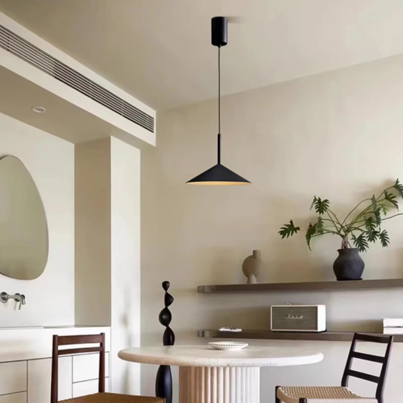 

Italian Minimalist Restaurant Pendant Light Personalized Designer Style Tapered Corridor Bar Counter Bedside Small Pendant Lamp