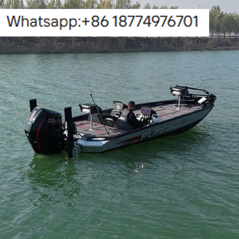 2025 New Fashion 150hp Aluminium Bass Boat Certified Fishing Vessel with CCS CE Stable Light Weight Sport Yacht