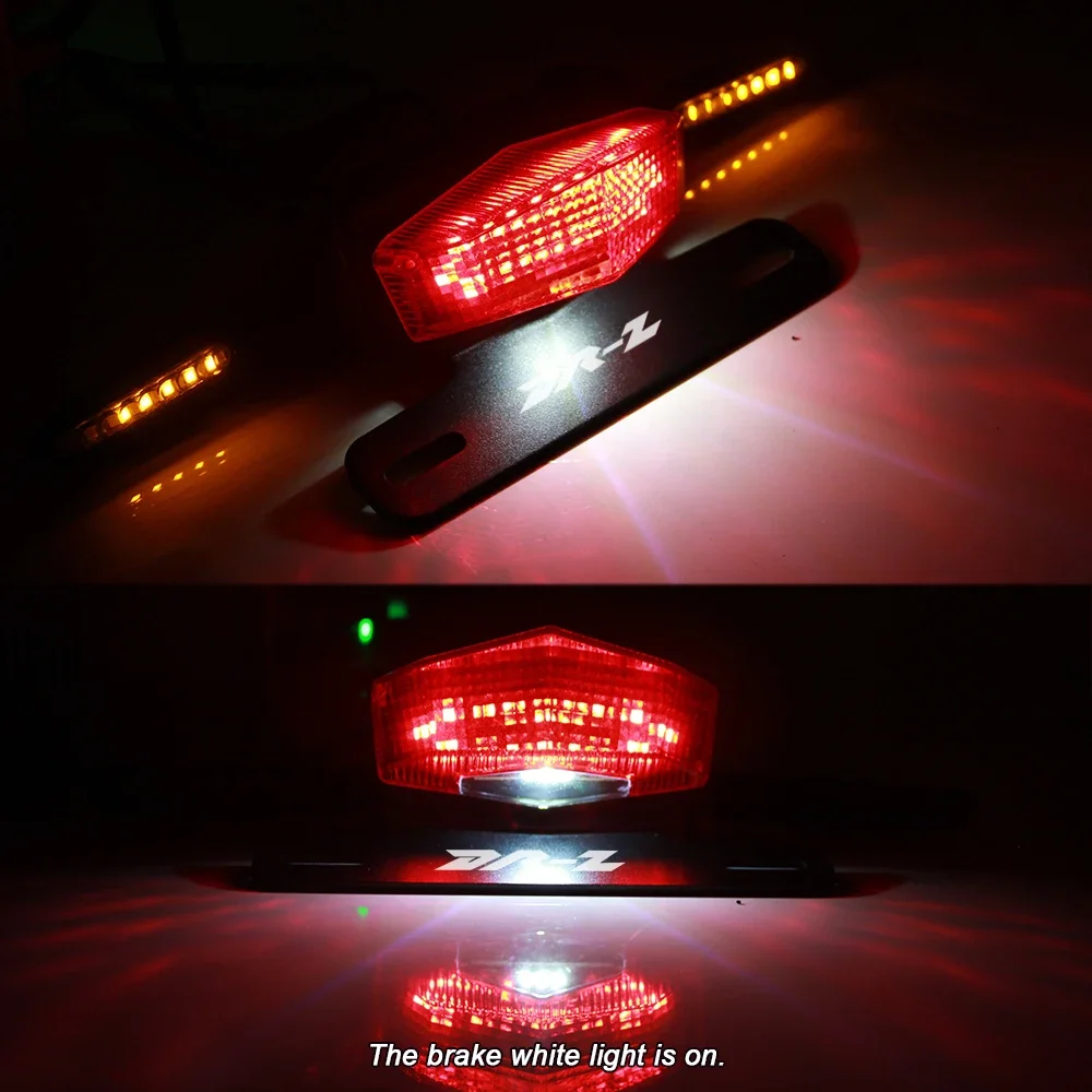 License Plate Holder Fender Eliminator Rear Tail Tidy LED Brake Lights and Turn Signals For Suzuki DRZ400S DRZ400SM DRZ400E