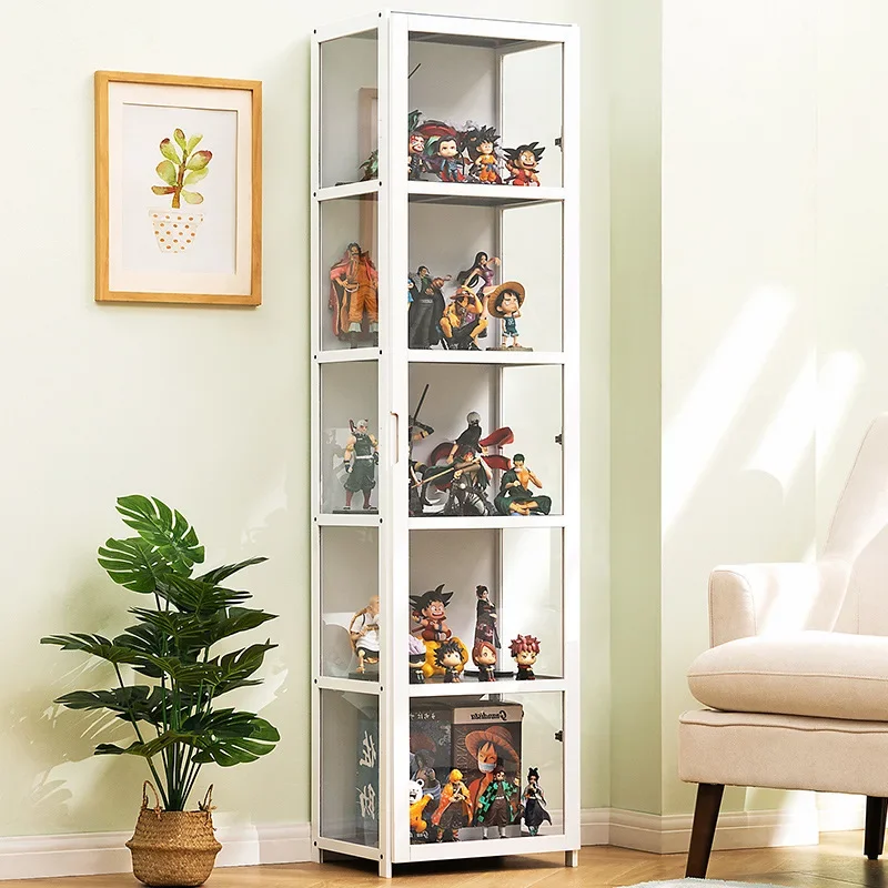 Figure Display Cabinet Lego Acrylic Display Stand Smoke Cabinet Glass Counter Cosmetics Product Ornament Display Cabinet