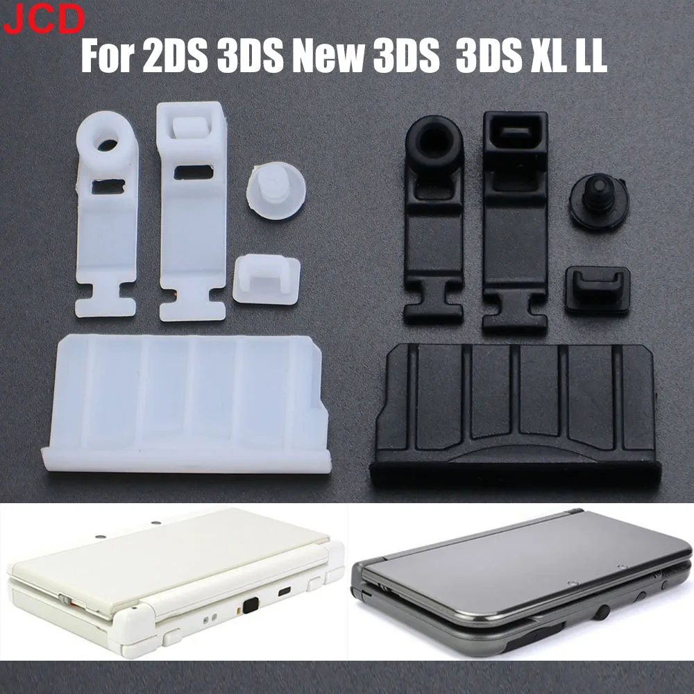 JCD Silicone Anti-Dust Plug Earphone jack Charging Dock Dust Proof Protector Cap For New 3DS XL/LL 3DSXL 3DSLL 2DS Cover