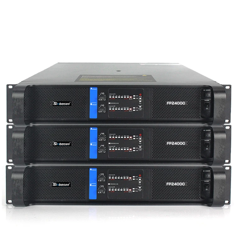 مضخم طاقة احترافي عالي Sinbosen FP24000 بقناتين * 4200 وات لمضخم صوت 21 بوصة