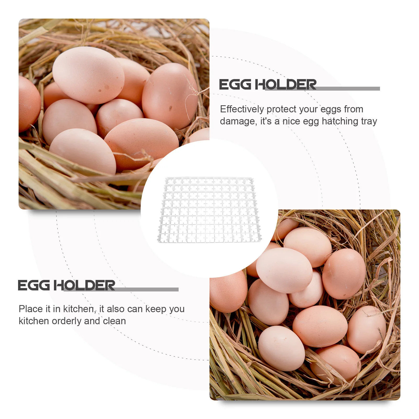 

88 Compartments Incubation Tray for Eggs Durable Plastic Container Lightweight Egg Organizer Hatching Accessories Storage