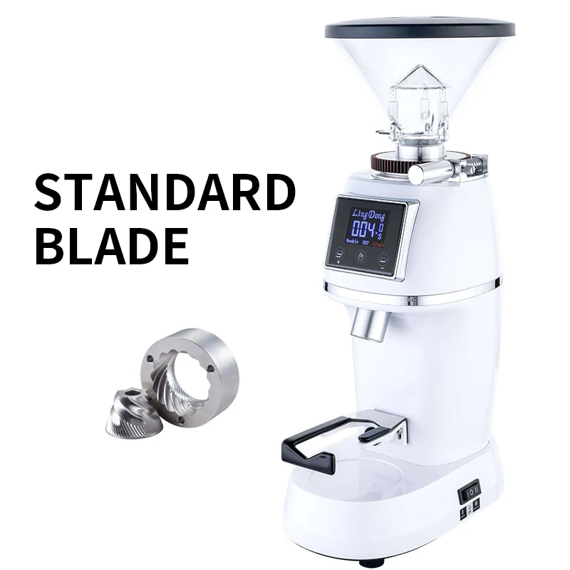 مطحنة القهوة 60 مللي متر الفولاذ المقاوم للصدأ مخروطي طحن القرص لمسة عملية توقيت الكمي الكهربائية اسبريسو مطحنة القهوة