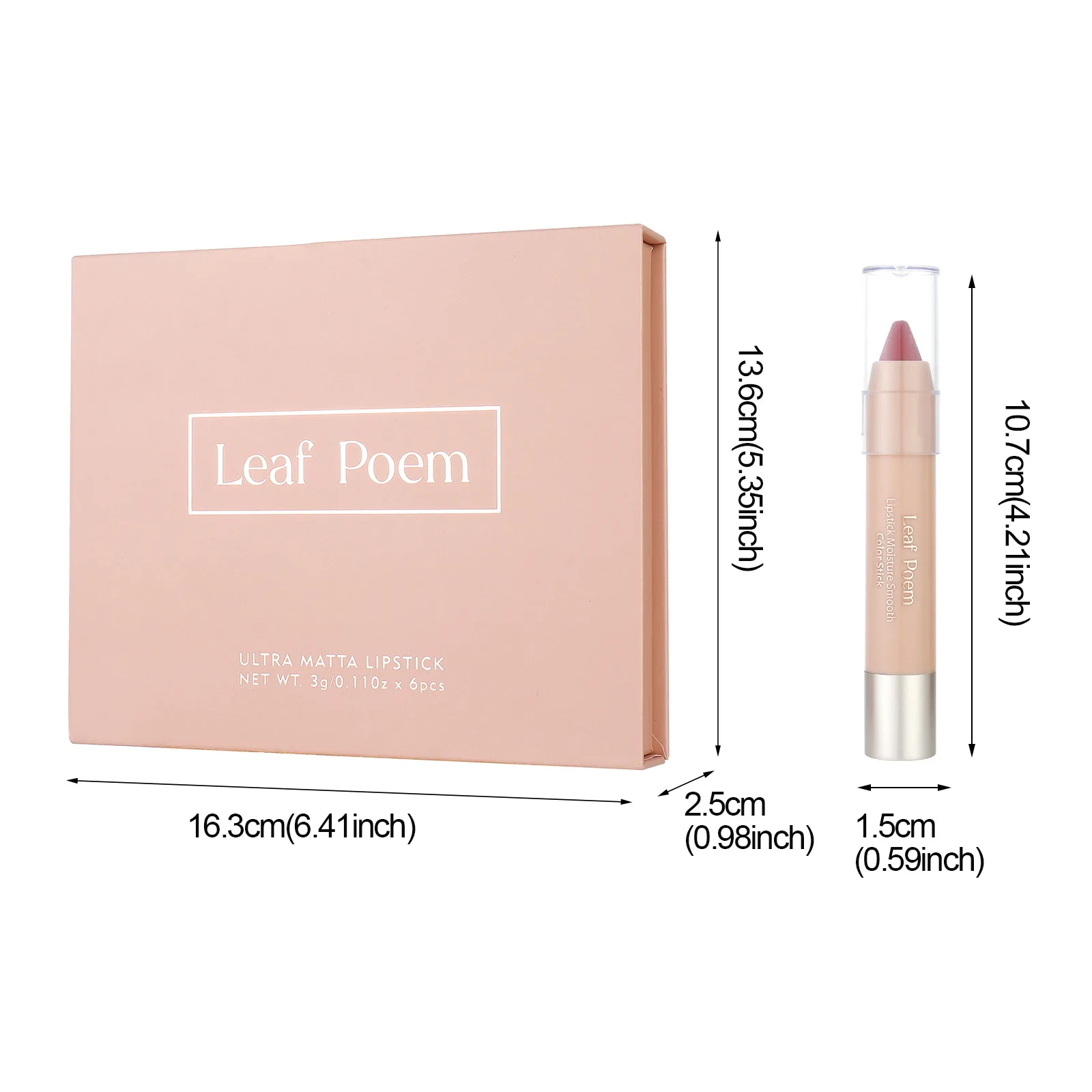 Luxo 6 tons fosco conjunto de lábios à prova dwaterproof água cremoso mancha lábio fácil glide torção lápis cor longa duração tudo em um kit para mulher