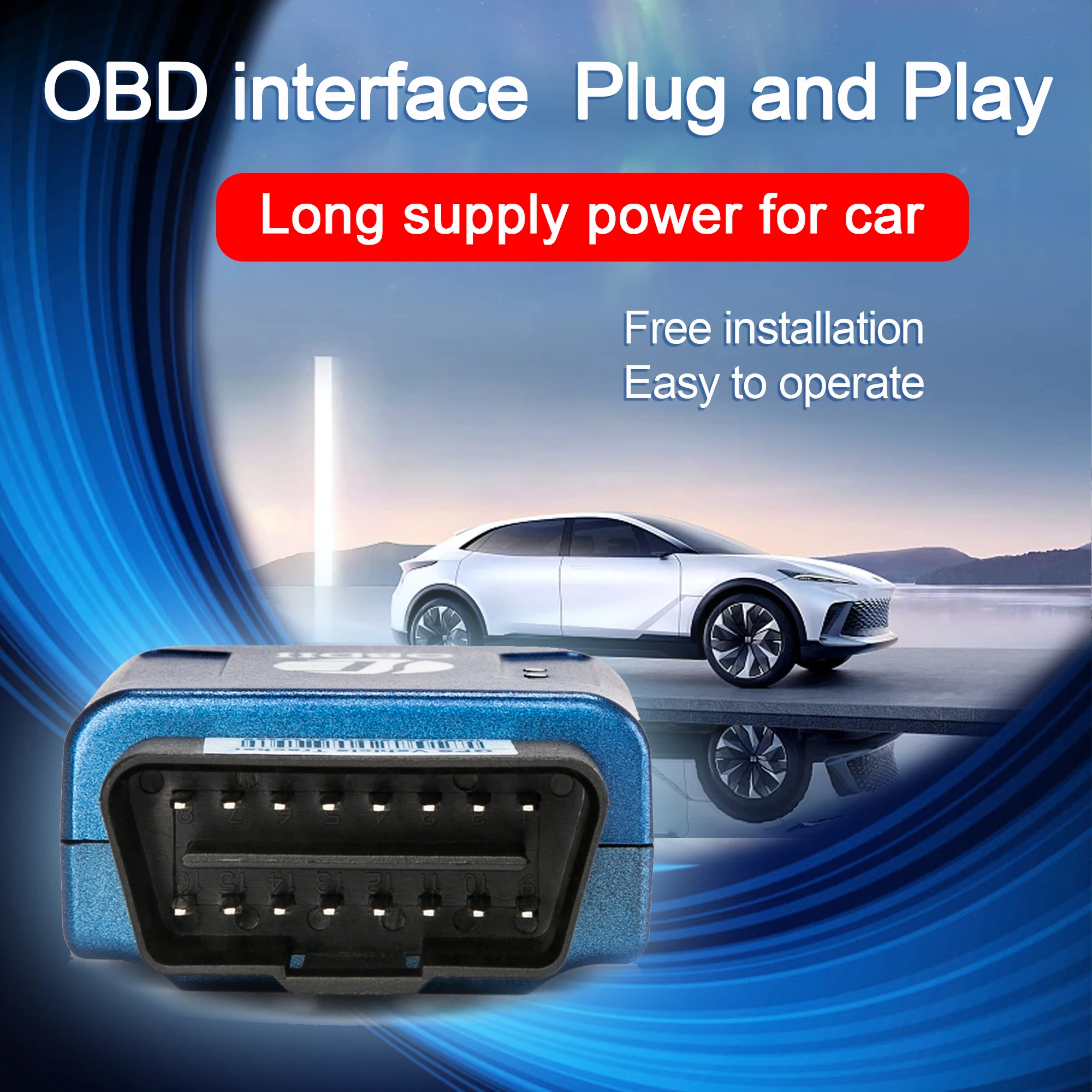 DAGPS TK206 Free Lifetime Use App OBD Gps Tracker Locator Auto for Car Vehicles Tracking Device