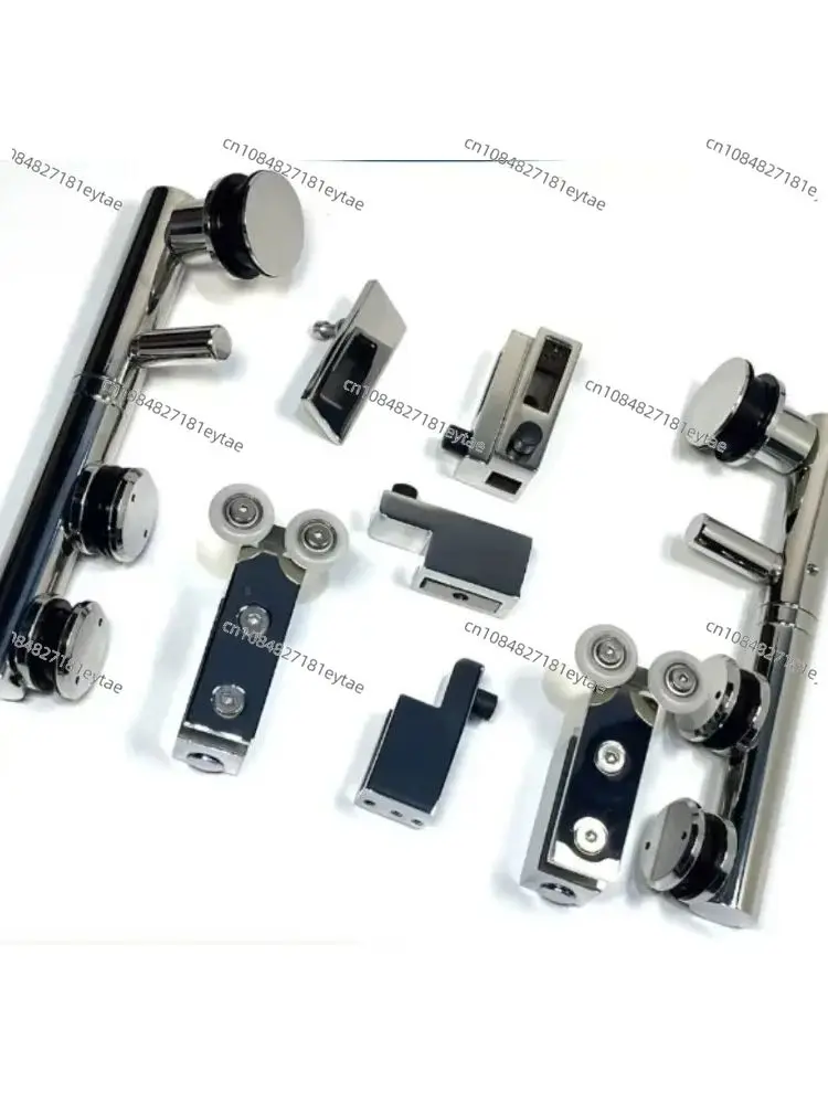 

Новая бескаркасная раздвижная дверная система для душа, угловая раздвижная система, складная стеклянная дверь, фурнитура для ванной комнаты