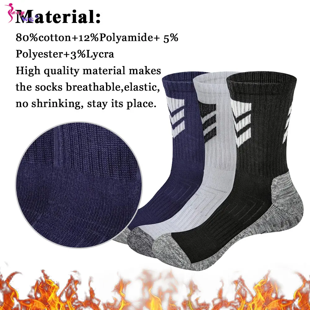 SEXYWG 3pairs/Lot Running Sport Football Socks Sport Custom Socks Sport Sports Socks Men Fits All Non Slip Basketball Sock