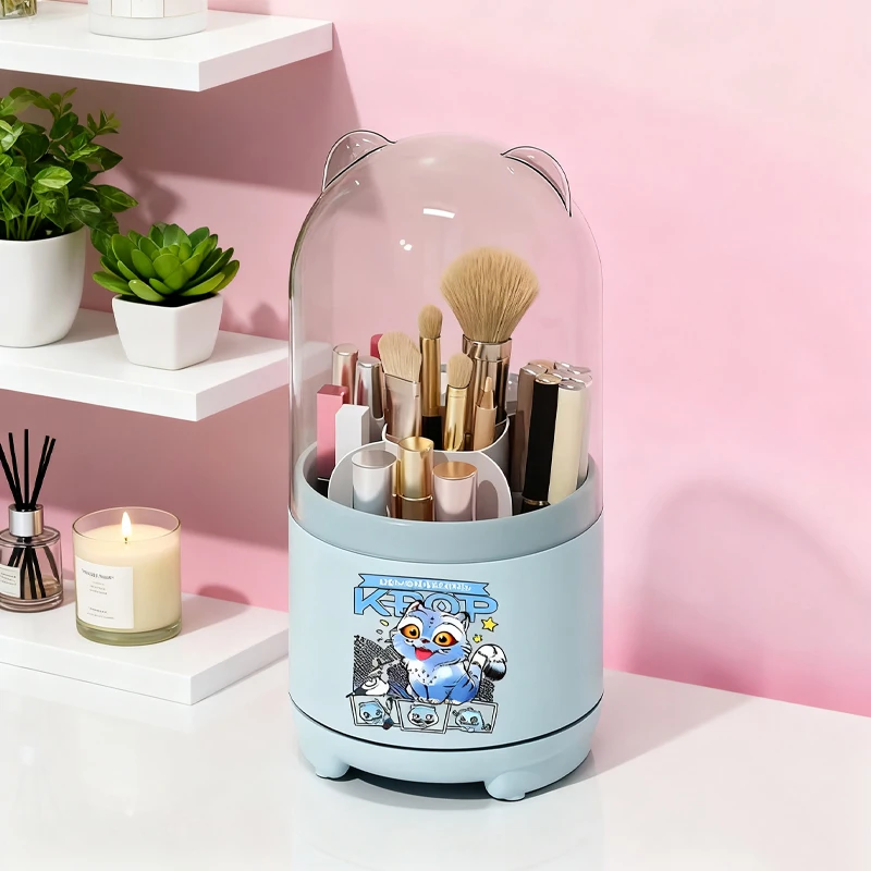 

KPop Demon Hunters Makeup Box Large Capacity Divided Storage Box Cute Cartoon Anime Pattern Makeup Box Friends Birthday Gift