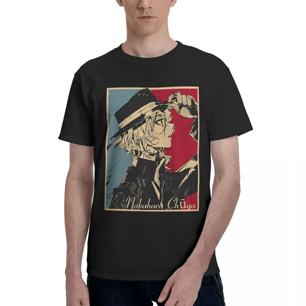 

Nakahara Chuya 1 100% Cotton Casual Breathable Confortable Anime Funny Men's T-Shirts Men Clothes