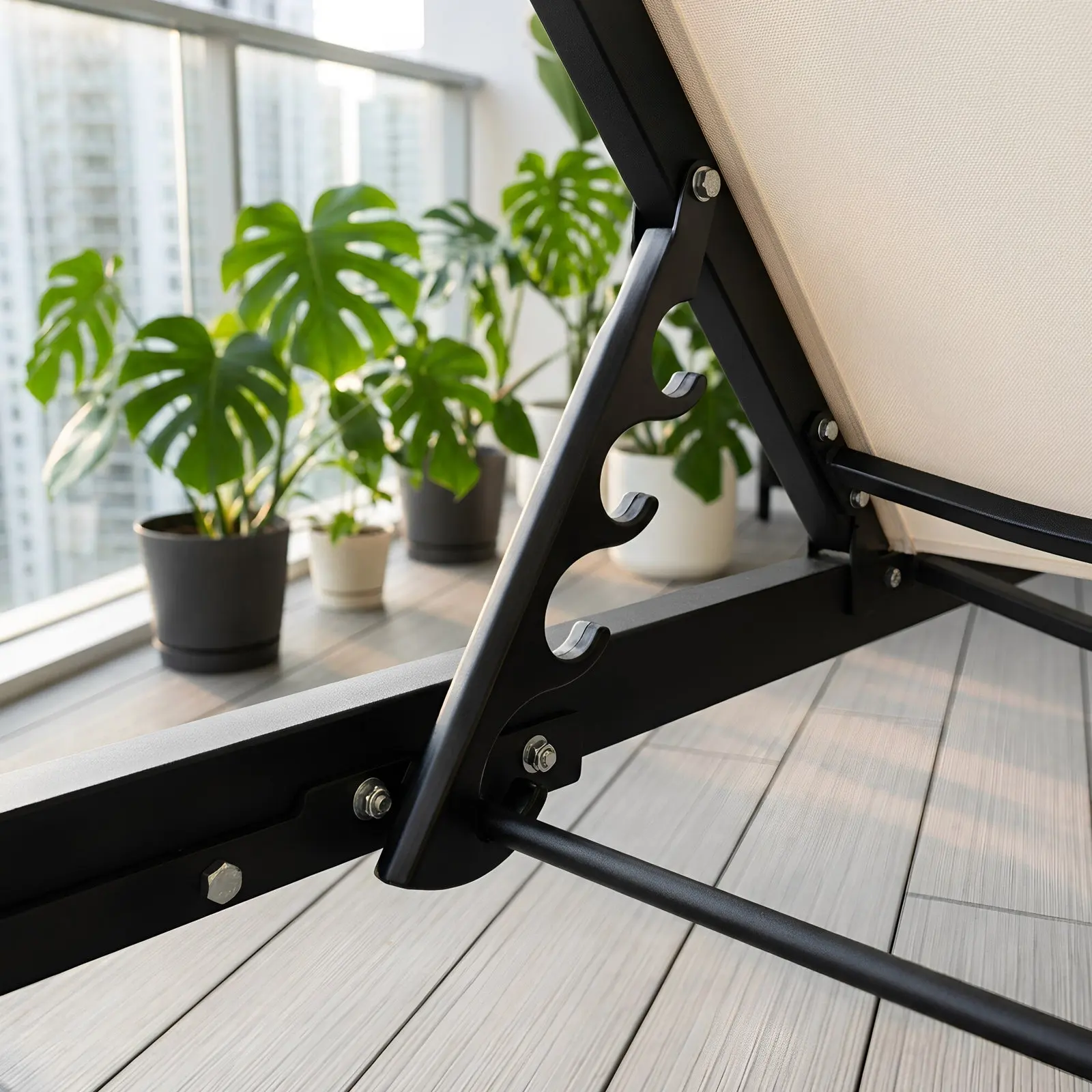 4pcs 4 Position Adjustment Brackets Recliner Chair Chaise Backrest Angle Adjuster for Patio Yard Furniture Lounges Replacement