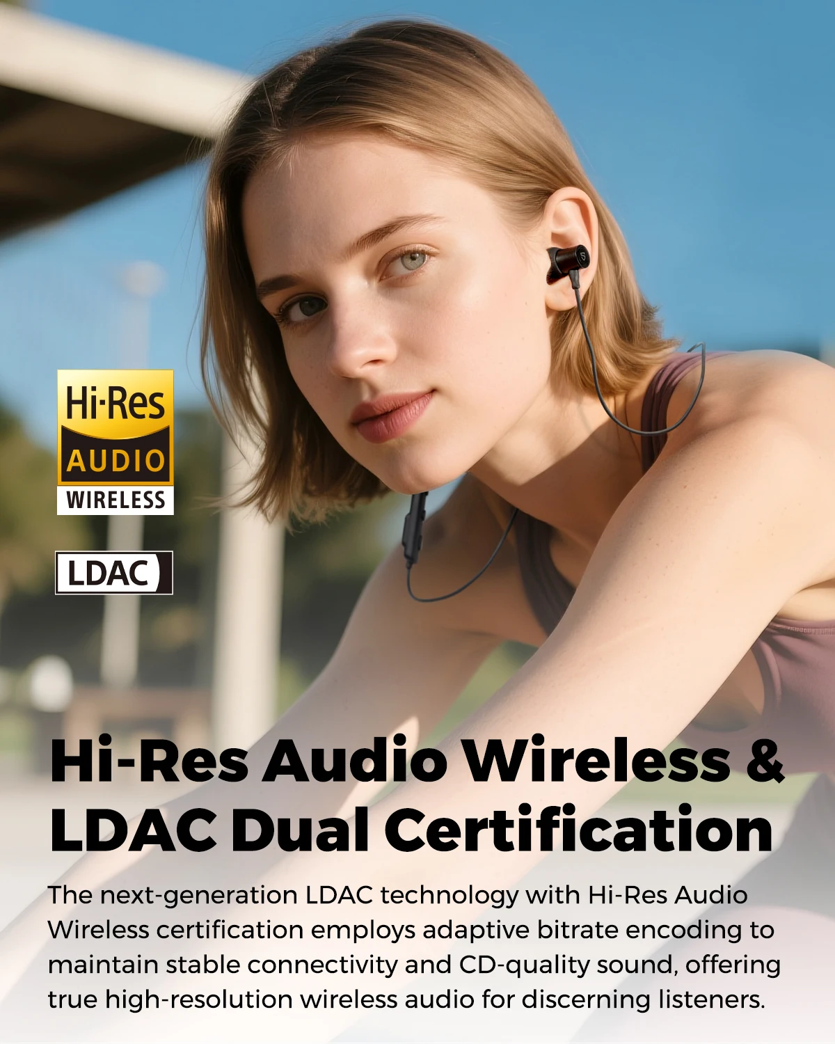 سماعات الرأس SoundPEATS Q40 HD Bluetooth 5.4، صوت LDAC عالي الدقة، محرك مغناطيسي مزدوج 11 مم، IP67 مقاوم للماء، شحن سريع، EQ ديناميكي