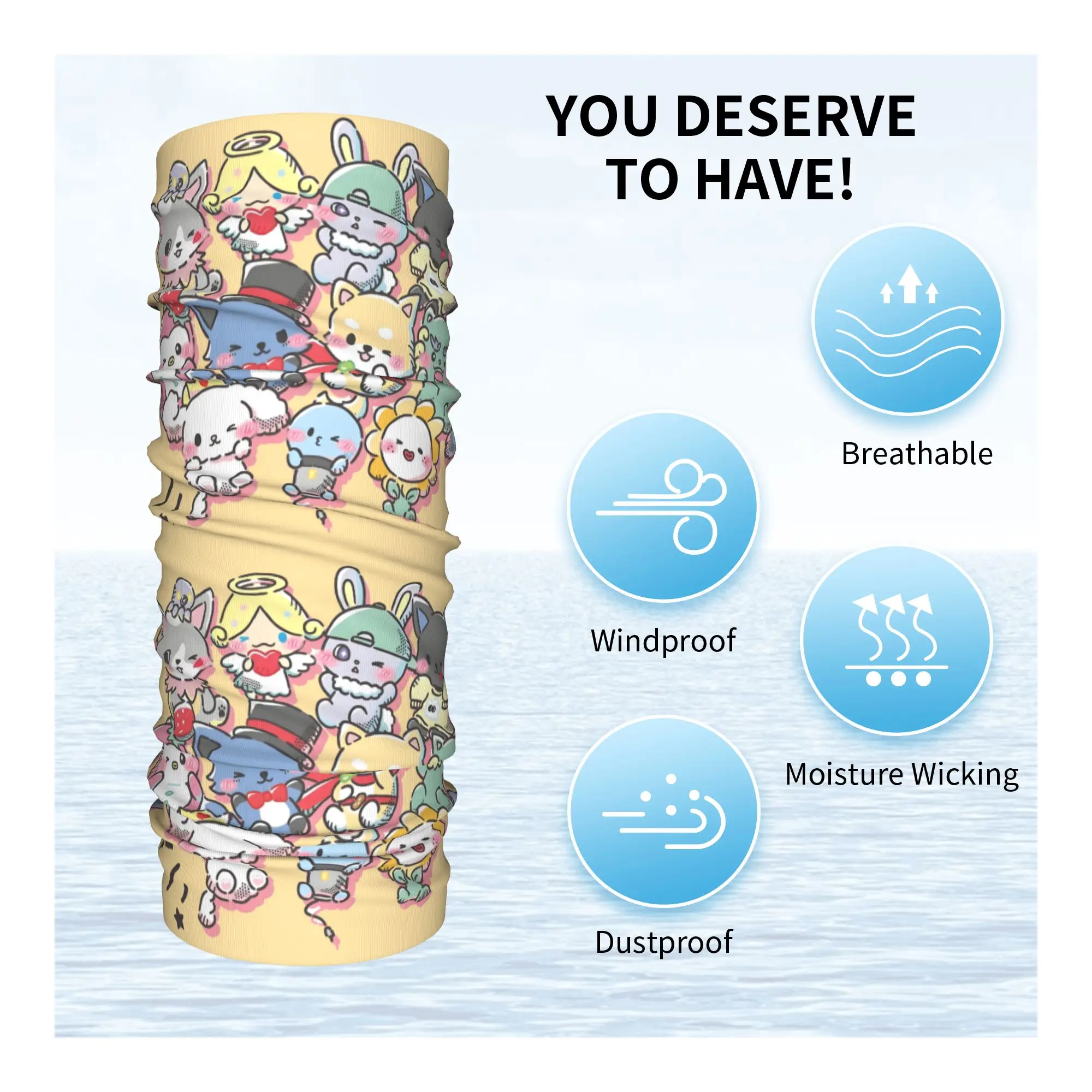 مخصص JO1 اليابانية الصبي الفرقة الكرتون باندانا الرقبة الجراب يندبروف الوجه وشاح غطاء النساء الرجال عقال أنبوب بالاكلافا #3