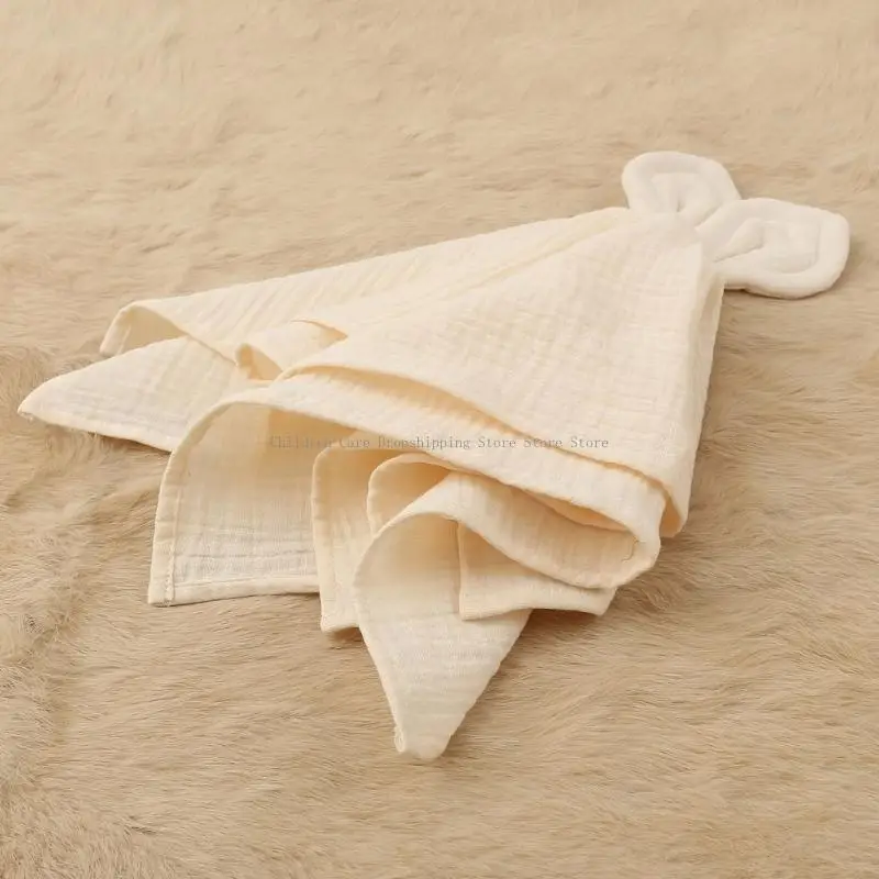 

Baby Bibs Cotton Teether Newborn Floral Button Soft for Triangle Towel Burp Cloths Soft Comforting Towel Sleeping T