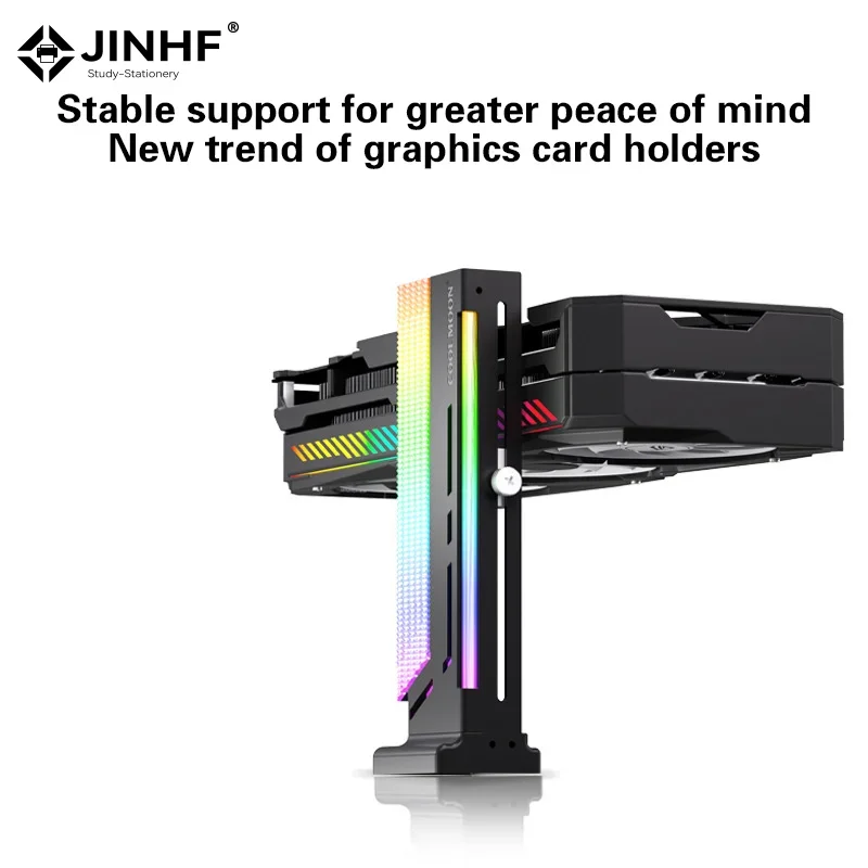 

ARGB Graphics Card GPU Support 5V 3Pin Addressable Aluminum GPU Video Card Sag Bracket Adjustable Screw Brace PC Case Accessory