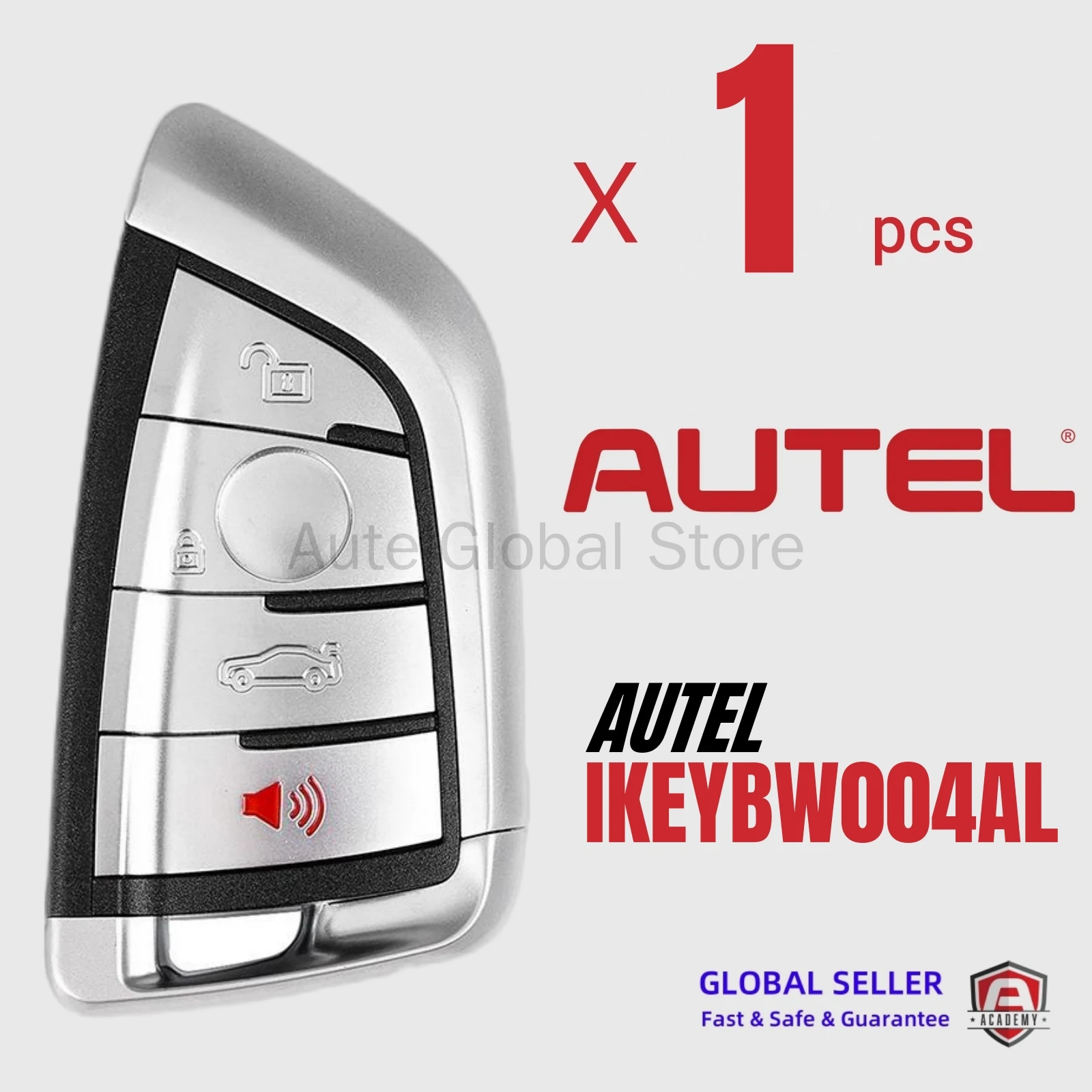 

1PCS Autel IKEYBW004AL BW004ALUniversal Smart Key 4 Buttons For BMW For Autel Smart Key For KM100 IM508 IM608 KM100E
