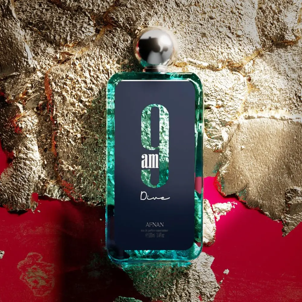 Afnan 9 AM Dive 100ML EDP للجنسين، عطر مائي طويل الأمد، مجموعة هدايا فاخرة نهارية طازجة