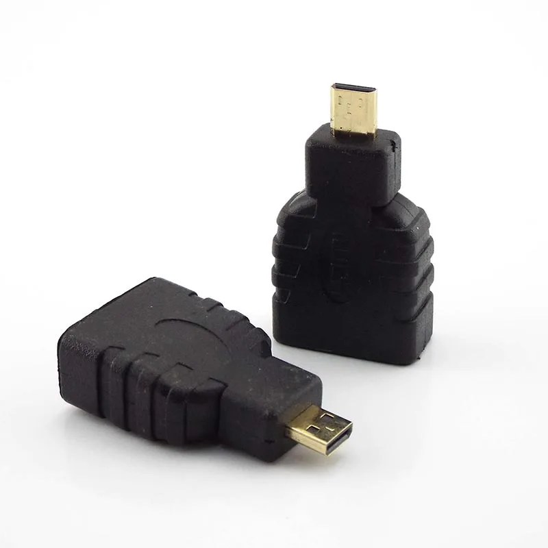 1-5Pcs Micro HD MI-compatible Male to Female Adapter Type D to A HD Connector Converter Adapter for Xbox 360 for PS3 HDTV L19