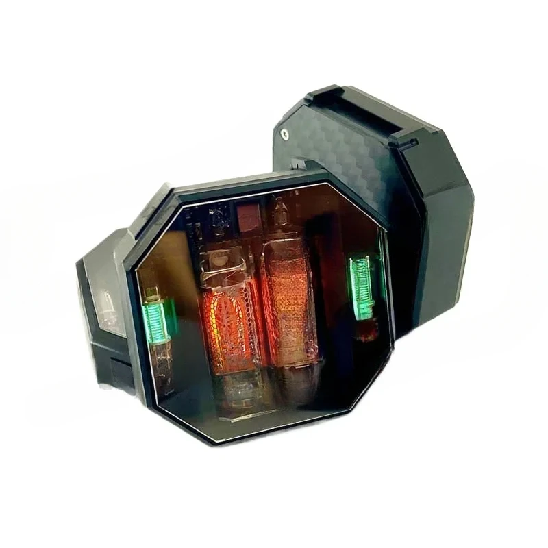 Nixie new Niwa in16 glow tube watch, carbon fiber back