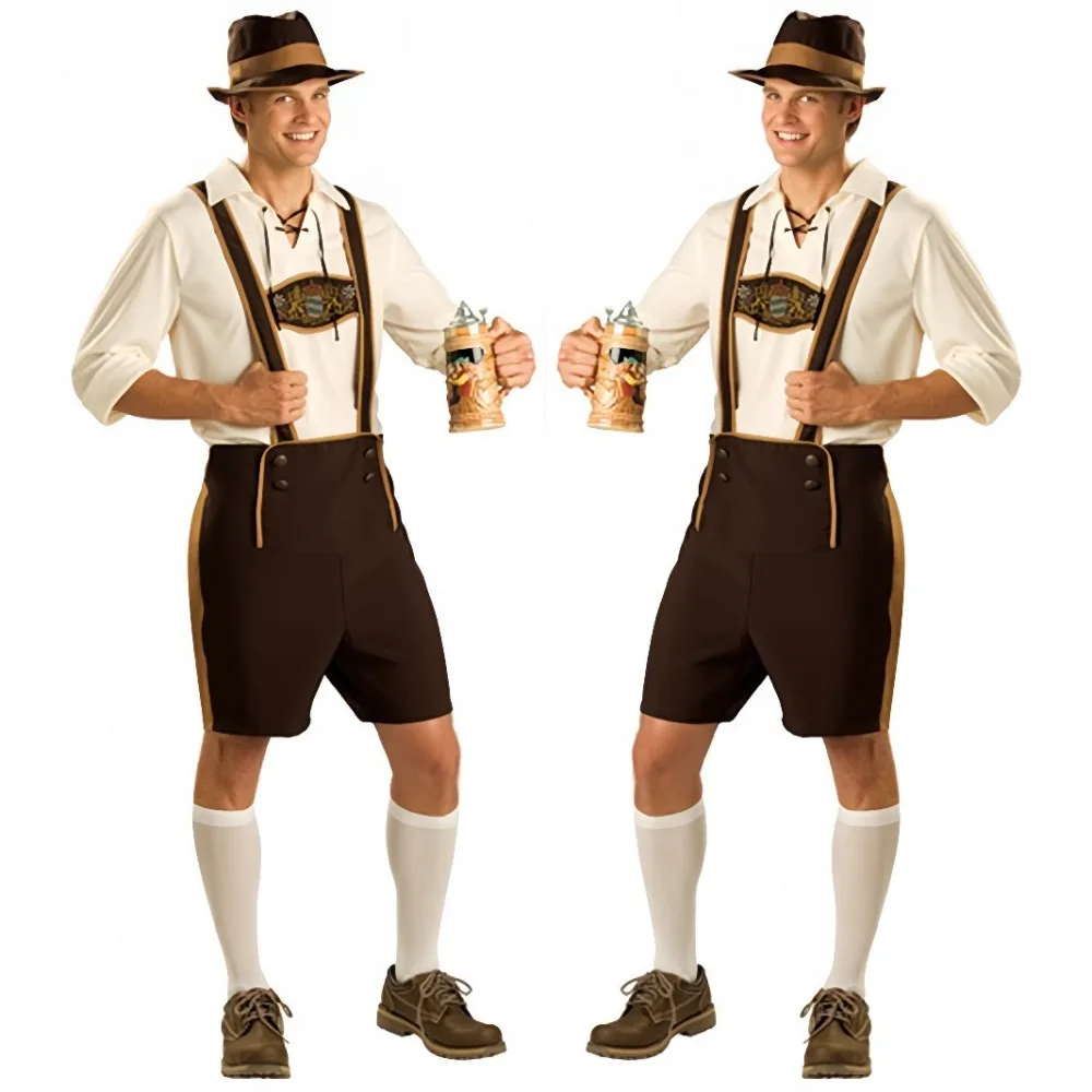 

Oktoberfest Costume Man Bavarian Octoberfest German Festival Beer Cosplay Adult Male Costumes Halloween Party Set