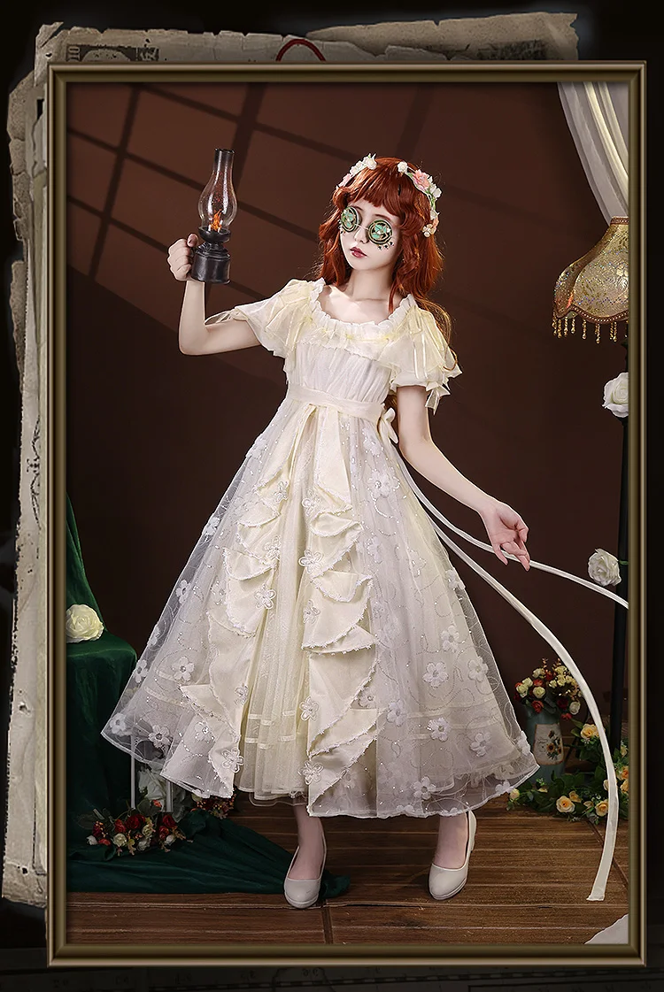 Identity V Emily Dyer Cosplay Costume for Halloween,Christmas Role Playing Party, Lydia Jones in stock Game,Doctor S-L