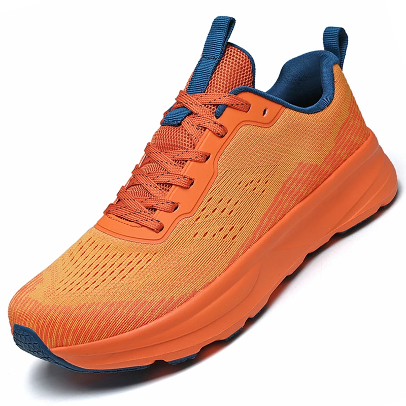 Men's Wide Toe Sports Shoes Knitted Mesh Running Shoes Male Breathable Outdoor Casual Sneakers for Jogging Training Walking