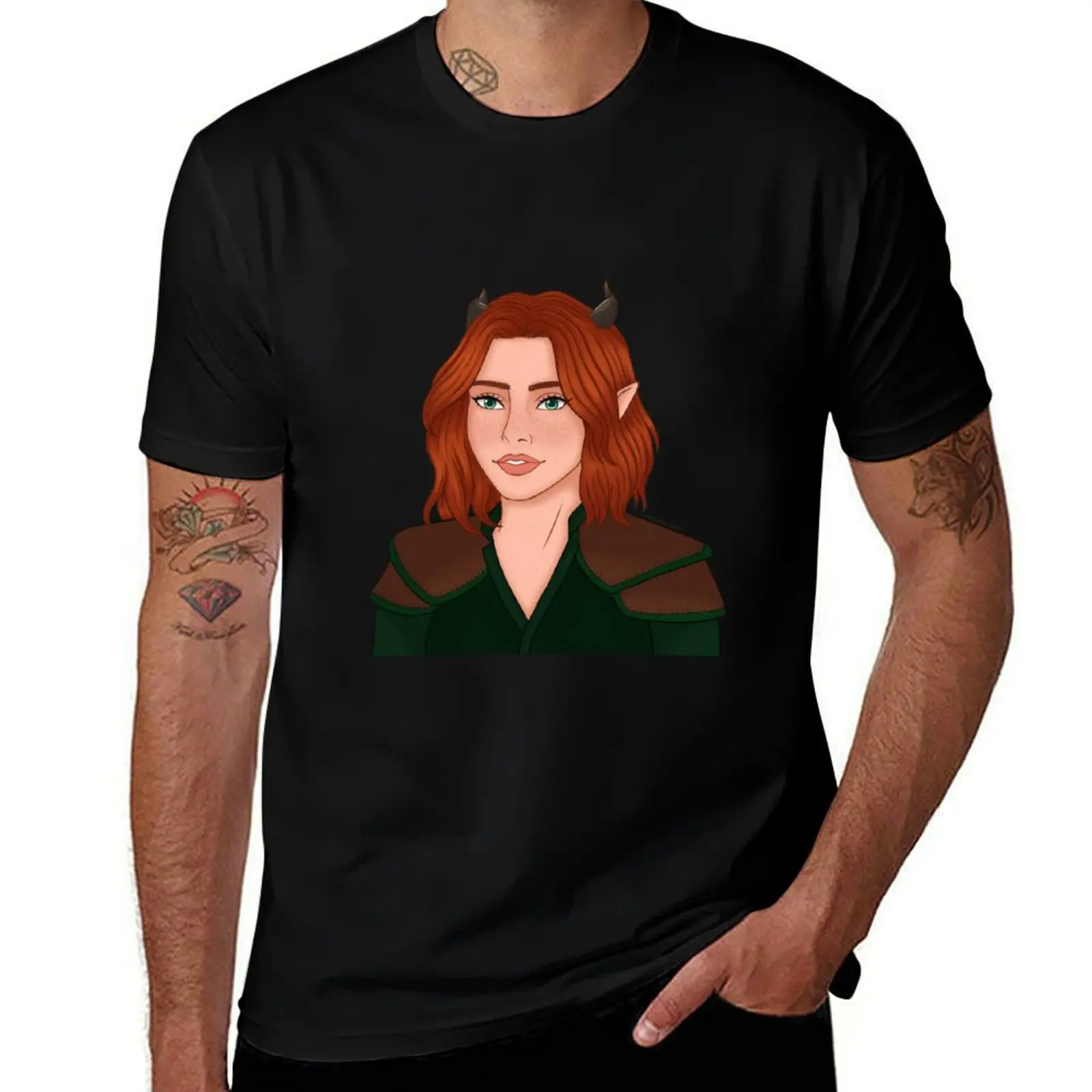 Doric (DND: Honor Among Thieves) T-Shirt Basic Comfort Fit for Men T-Shirt
