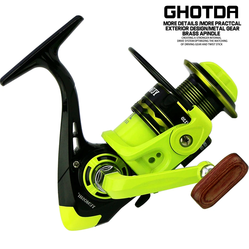 Ghotda Ultra-Light Water Resistance Fishing Reels High Speed 5.2:1 Strong Salt Water Fishing Reel 2000-7000  Series