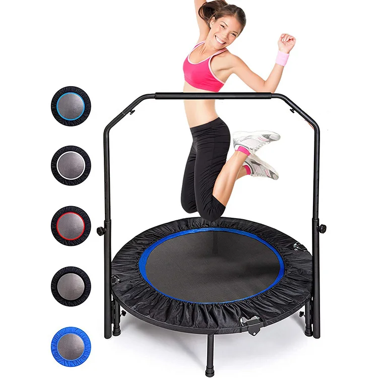 

Fitness Exercise Indoor 40" Workout Adults Rebounder Small Mini Trampoline with Handle