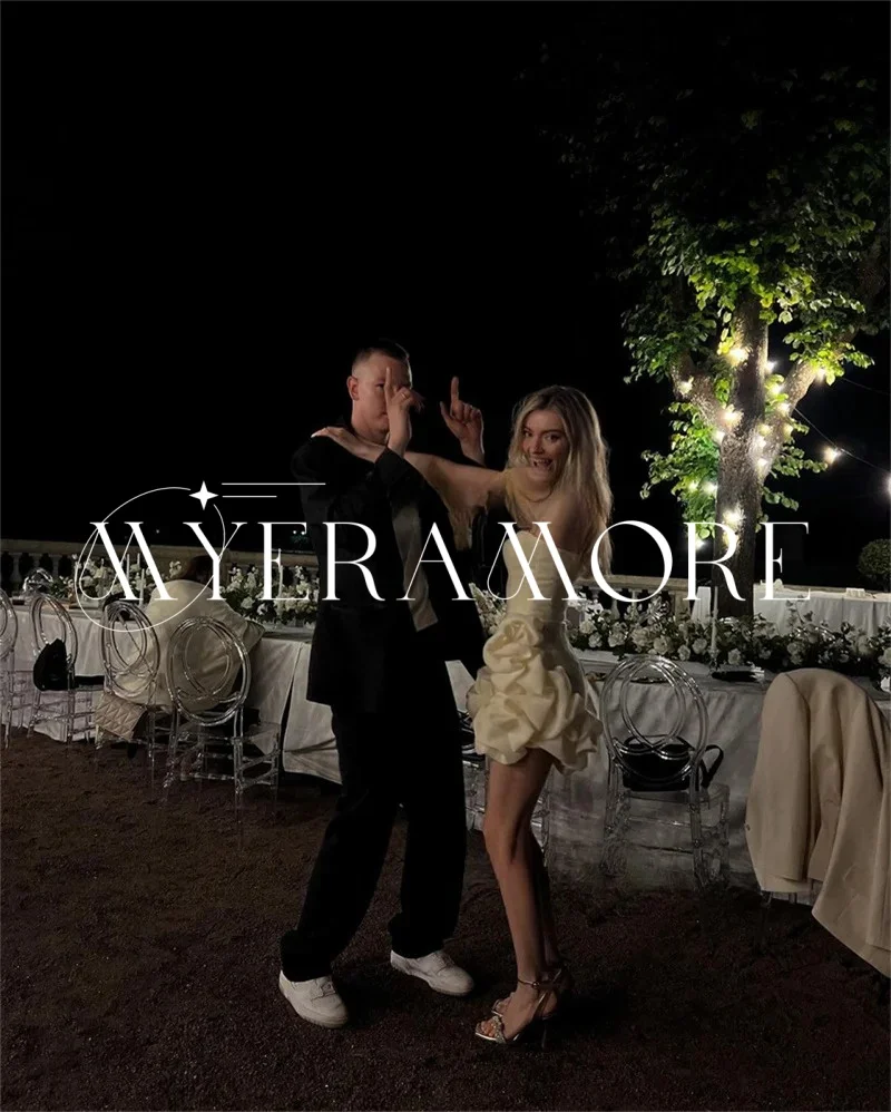 패션 3D 플라워 프롬 드레스 원숄더 새틴 클럽 파티 드레스 타이트 숏 홈커밍 가운 맞춤 제작 이브닝 드레스