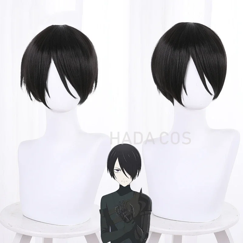 Anime Requiem of The Rose King Cos Charlie III Richard Black Short Hair Wig Cos Props All-match Models Black Man Woman Wig JS511