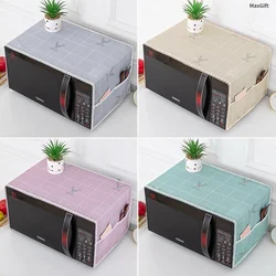 Microwave Oven Cover With Pockets Dustproof Microwave Oven Covers Protector Covers Washable Durable Home Kitchen Accessories