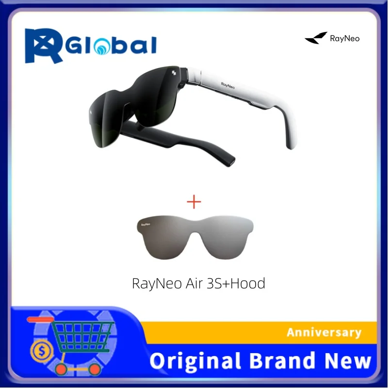 RayNeo Air 3S Glasses: Experience 201' Mega Screen with 650 Nits Brightness Comfortable to Wear Brand New