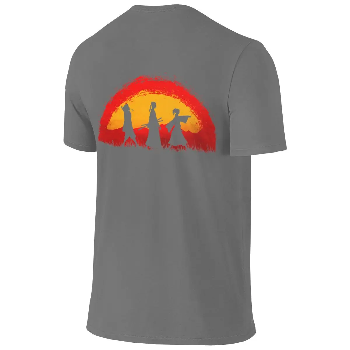 Samurai Champloo Walking On Sunset Not Fading Reversible T-shirtKorean-Style Vibe Quick-Drying Short Sleeve