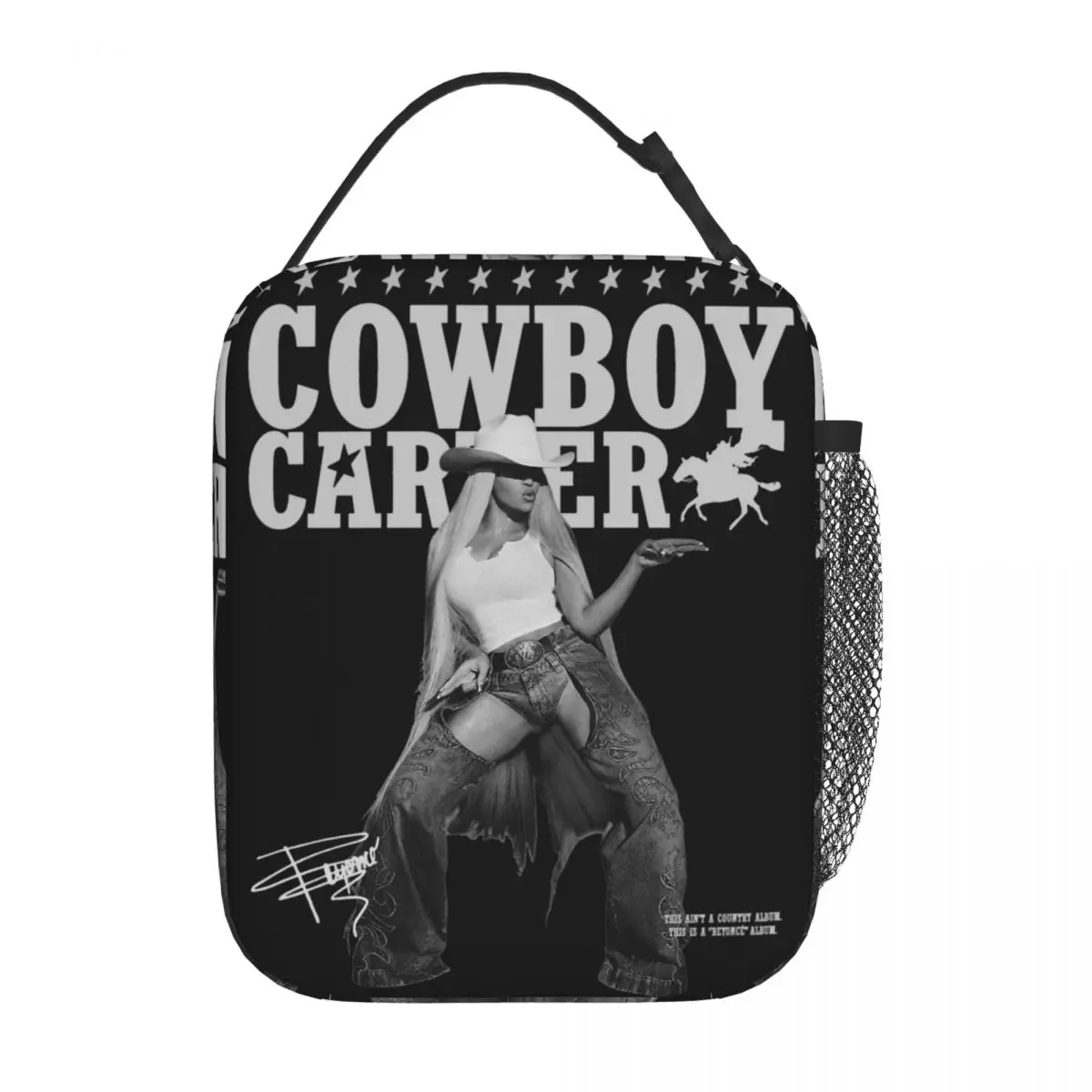 Cowboy Carter Beyonce New Album Thermal Insulated Lunch Bags for Travel Portable Bento Box Men Women Thermal Cooler Lunch Boxes