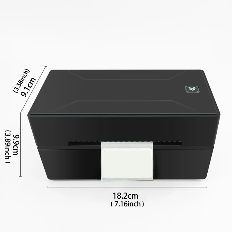 Portable Thermal Printer D100 Black Bluetooth HD Printer 4X6inch Shipping Printing Compatible With iPhone Android Mac Window