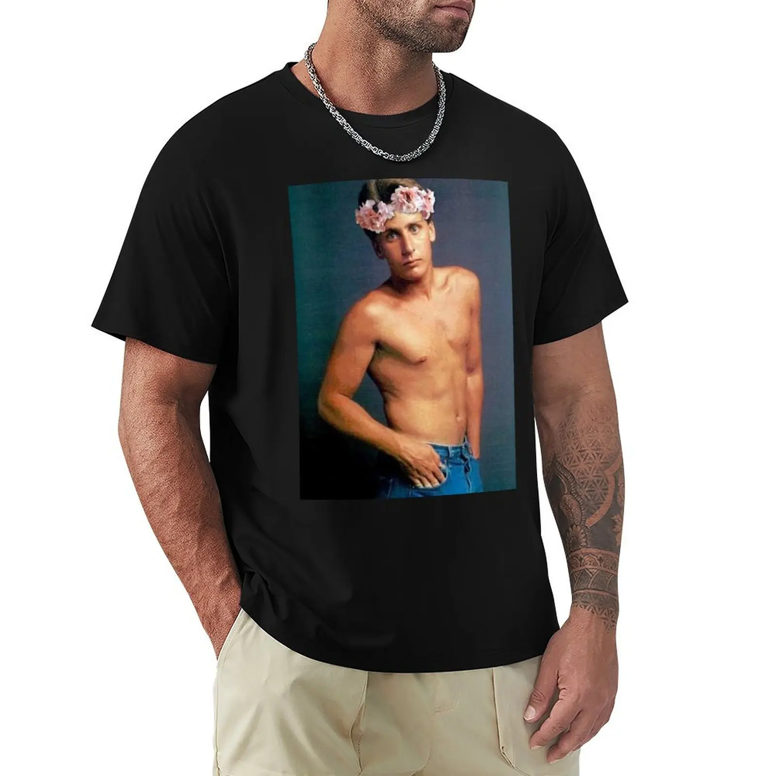 Camiseta Pastel Emilio Estevez, Camiseta Informal Sencilla de Manga Corta