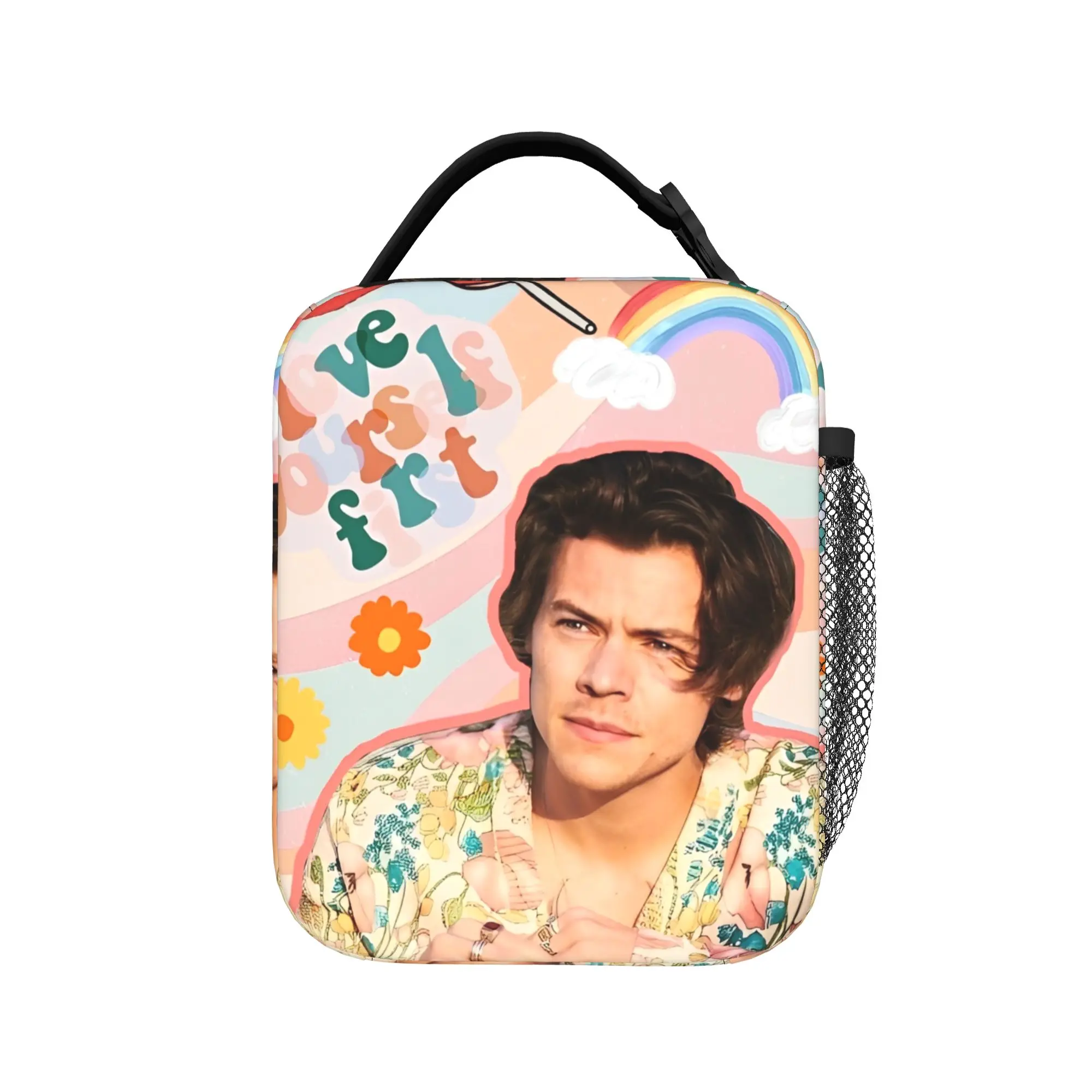 Harrys Styles Thermal Insulated Lunch Bags for School Singer Portable Food Container Bags Cooler Thermal Lunch Box