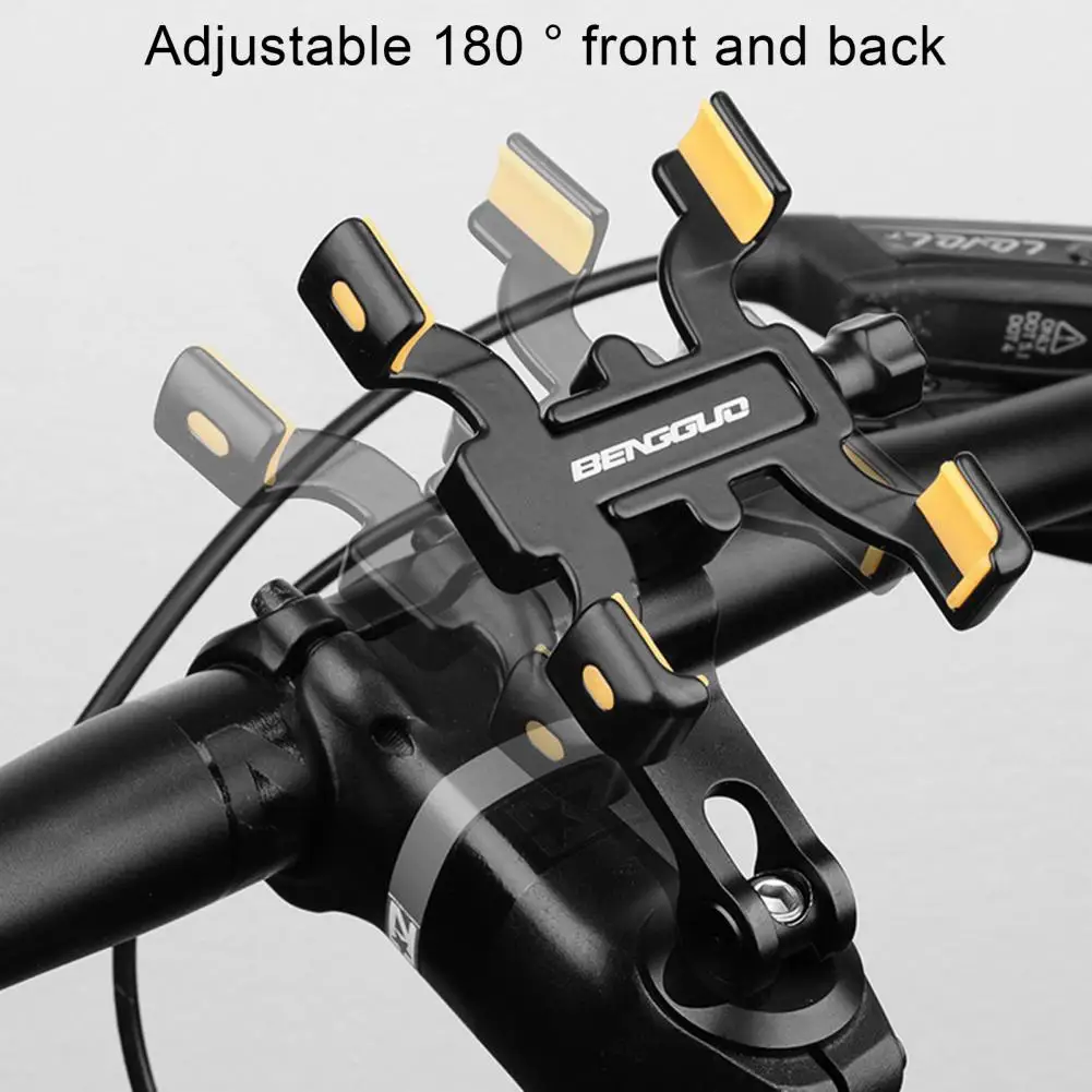 Cycling Phone Holder Bike Phone Mount Stable Clamping Handlebar Phone Holder for Road Bike Motorcycle Anti-slip Cycling Mount