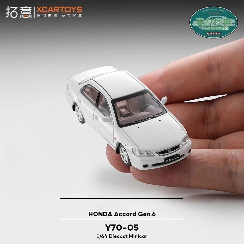 XCARTOYS POPRACE 1/64 Accord 4th 5th 6th Gen Sedan Simulation Alloy Die‑cast Car Model Mini Scale Collectible Ornament Toy Gift