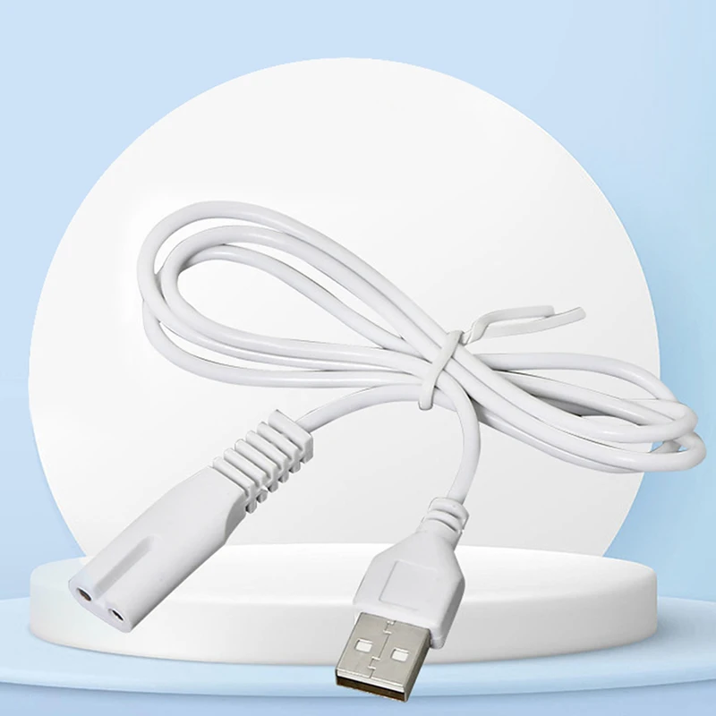 Multifunctional USB Cable Charging Line Copper hole Suit 5V flashlight shaver hair clipper wire Single hole 1.8
